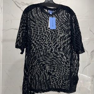 Brand New HM x Mugler Sheer Black Star Tshirt Size L